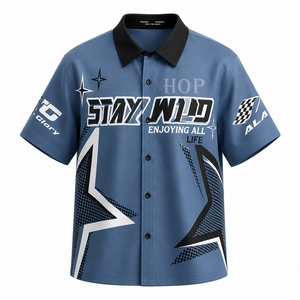 Camisa de mecánico de alta calidad para motociclismo y carreras de autos, ropa de trabajo duradera, uniforme de reparación de automóviles, camisa mecánica de manga corta para hombre - Product Image 4