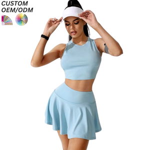 Conjunto de Ropa de Tenis Personalizada 100% Poliéster Transpirable, Pantalones Cortos y Camiseta de Secado Rápido, Uniforme Deportivo, Soporte OEM ODM para Venta al Por Mayor - Product Image 2