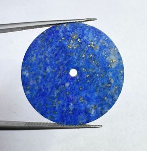 Cadran de montre en pierre précieuse naturelle Lapis Lazuli, disque de 31,5 mm, pierre bleue, fait main sur mesure, épaisseur 1 mm, trou central de 2 mm, classique et élégant - Product Image 6