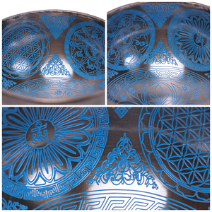Cuenco Tibetano Premium con Tallado de Mandala de Loto en el Interior – Cuenco de Sonido Hecho a Mano en Nepal - Product Image 4