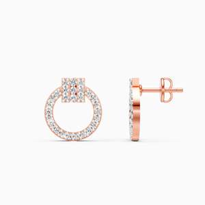 Pendientes de Diamantes Cultivados en Laboratorio, Corte Brillante Redondo, Oro Sólido de 14K, Modernos para Mujer, Certificados por IGI, 3.196g, Regalos de Boda Únicos - Product Image 3