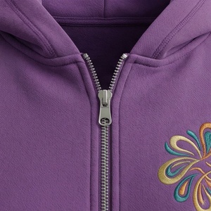 <b>Women's</b> 2 Piece Hooded Sweatshirt <b>Set</b> With Embroidered Flower Design Casual Fleece Shorts Outfit Above Knee Length - Product Image 4