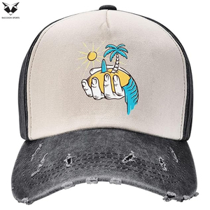 หมวกเบสบอลวินเทจทรงสวย ระบายอากาศได้ดี สองสี ปักลายต้นปาล์ม เหมาะสำหรับใส่เที่ยวทะเลหรือเล่นกีฬาฤดูร้อน สำหรับทุกเพศ - Product Image 2