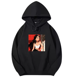 เสื้อฮู้ดดี้โอเวอร์ไซส์ผ้าฟลีซคอตตอน 100% คุณภาพสูงสุดสำหรับผู้ชาย ขายส่ง พร้อมสกรีนลายแบบกำหนดเอง สีซีดแบบซันเฟด - Product Image 4