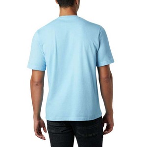 Camiseta de Manga Corta con Cuello Redondo para Hombre, Color Azul, 100% Algodón, Impresión Digital Personalizada, Estilo Suave - Product Image 5