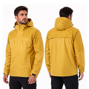 Chaqueta Impermeable para Hombre, Diseño Cortavientos, Forro de Poliéster y Capucha Ajustable, Ideal para Aventuras al Aire Libre - Product Image 2