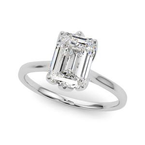 IGI Certified <b>Emerald</b> Cut Lab Grown Diamond Solitaire Engagement <b>Ring</b> 10K 14K 18K Gold 925 935 <b>Silver</b> Fine Jewelry - Product Image 2