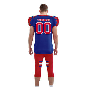 Ensemble de maillots de football américain sublimés personnalisés, uniforme respirant en polyester avec pantalon et haut, maillot de football américain en twill - Product Image 5