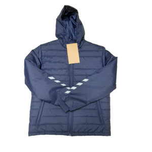 <b>Men's</b> <b>Long</b> Hooded Puffer <b>Jacket</b> With Reflective Stripes Windproof Thick Polyester Winter Casual Coat - Product Image 6