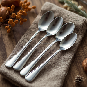 Nouvelle arrivée : cuillère à dîner en acier inoxydable, finition miroir, approvisionnement en gros au Canada - Product Image 1