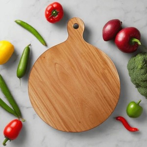 Planche à découper en bois naturel, forme rectangulaire, épaisseur 1,5 cm, écologique, passe au lave-vaisselle - Product Image 3