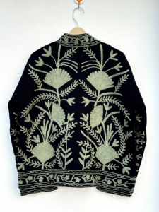 Chaqueta Bomber TNT Reversible Hecha a Mano, Ecológica, Bordada, Estilo Boho, Unisex, de Algodón Puro, Prenda Exterior Étnica India, Diseño Artesanal - Product Image 5