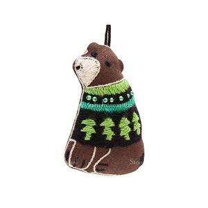 Qualité supérieure Ours Forme Stonecraft Zari Broderie Perlée Travail Arbre De Noël Stand Accessoires Offre Mondiale Disponible - Product Image 1