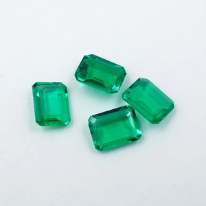 Esmeralda Verde Colombiana Cultivada en Laboratorio, Corte Esmeralda, 4.90 Ct (8x6mm) (4 Piezas) HAYAAT GEMS para Joyería, Modelo N-138 - Product Image 3