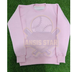 เสื้อสเวตเชิ้ตผ้าฟลีซคอโอสำหรับผู้ชาย คุณภาพพรีเมียม ปักโลโก้ตามสั่ง ราคาขายส่ง เป็นมิตรต่อสิ่งแวดล้อม ผลิตจากผ้าฝ้าย 100% ระบายอากาศได้ดี - Product Image 1