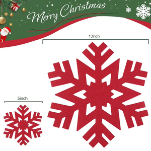 Red Frozen Christmas Theme <b>Coasters</b> Laser Cut Stylish Holiday <b>Coaster</b> <b>Set</b> For Maintaining Clean And Stain Free Table Surfaces - Product Image 5
