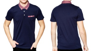 Fabricación de Bangladesh manga corta para hombre para polo con logotipo personalizado tejido de punto estampado de bolsillo/bordado hecho en Bangladesh - Product Image 4