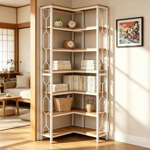Libreria Regolabile in Legno di Quercia - Design Minimalista e Moderno - Product Image 1