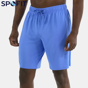 Shorts décontractés pour hommes les plus vendus, 100 % coton, motif uni, logo personnalisé, streetwear, cordon de serrage, poches latérales, shorts en maille unie - Product Image 6