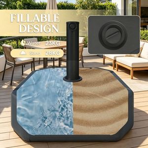 Base per Ombrellone da Giardino in Acciaio Inossidabile, Raggio 3M, per Patio, Ristorante, Hotel, Palestra, con Telaio in Acciaio - Product Image 3