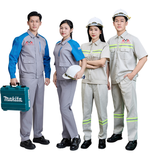 Tùy Chỉnh Người Đàn Ông Của Workwear Phù Hợp Với Thoáng Khí & Bền Rửa Xe Hàn Đồng Phục Fmf Nhà Máy VN Tùy Chỉnh Thiết Kế Áo Sơ Mi/Quần Set - Product Image 1