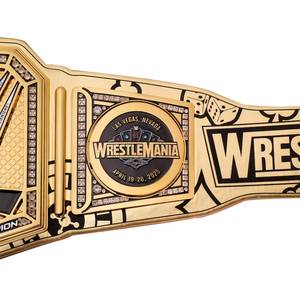 Ceintures de championnat de lutte poids lourd dorées WrestleMania 41, taille adulte - Product Image 5