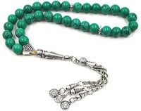 Tasbih musulman de luxe, 99 perles, prière islamique, Dhikr, cadeau Ramadan, cadeau Eid, qualité supérieure, écologique, résine peinte à la main