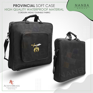 Étui souple de transport pour tablier maçonnique Shriner avec poche et emblème, sac à bandoulière pour regalia, qualité supérieure - Product Image 2
