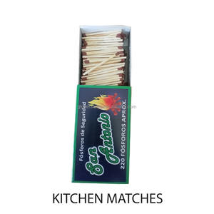 Allumettes de sécurité pour la cuisine, écologiques, longue durée de combustion, taille de boîte d'allumettes 71x53x25mm, bâtonnets d'allumettes en bois avec impression pour un usage domestique et hôtelier - Product Image 2