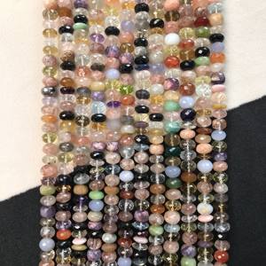 100% Natural IGI Certified AA Grade Plain Multi Disco Rondelle <b>Beads</b> 8mm-9mm Stone Multi <b>Color</b> Multi Fire Vivaaz Gems Jewelry - Product Image 5