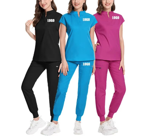 Unisex High Quality Breathable Quick Dry Hospital <b>Scrubs</b> OEM Design Nursing Uniforms Wholesale <b>Scrub</b> <b>Sets</b> for Men Women - Product Image 4