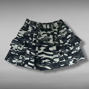 Men's Urban Scottish Camouflage Cotton Utility Kilt with Cargo Pockets and Adjustable Straps - Product Image 1