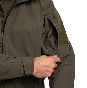 Veste softshell unisexe imperméable coupe-vent à capuche doublée polaire, respirante et confortable, mélange polyester/coton, automne - Product Image 4