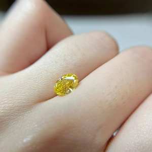 Diamante Cultivado en Laboratorio de Forma Ovalada y Color Amarillo, Certificado por IGI, Diamante CVD para la Elaboración de Joyería Fina - Product Image 1