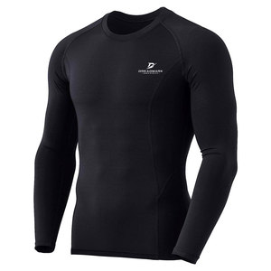 Solid Color Long Sleeve <b>Men</b> <b>Compression</b> <b>Shirts</b> Breathable Eco-Friendly Quick Dry Customized Logo OEM Service - Product Image 5
