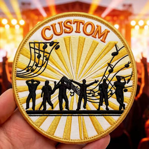 Patch brodé personnalisé avec logo, patch tissé imprimé, patch thermocollant, patch auto-agrippant - Créez votre propre design - Product Image 1