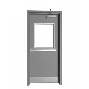 Pintu Baja GI Khusus Tahan Api dengan Panel Visi, Pintu Keamanan Tahan Api 120 Menit untuk Gedung Perkantoran - Product Image 5