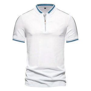 Camisa Oversize de Estilo Urbano para Hombre con Rayas Laterales Delanteras, Cómoda, Transpirable, 100% Algodón, Secado Rápido, Detalle de Cremallera para Deportes - Product Image 5