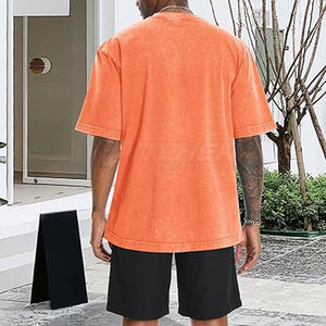 T-shirt classique pour homme en tissu délavé, respirant, léger, confortable, style streetwear quotidien - Product Image 5