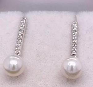 Boucles d'oreilles pendantes en or massif 14 carats avec diamants de laboratoire en forme de goutte d'eau, fermoir à vis, longues, pour soirée, bijoux pour femme - Product Image 2