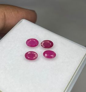 พลอยคอรันดัมสีชมพูธรรมชาติทรงรีสำหรับทำเครื่องประดับ ขนาด 6x4 มม. - Product Image 2