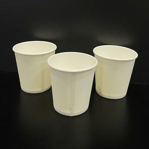 Produits phares 2026 Échantillon gratuit Gobelets en papier jetables pour café et thé à emporter Produit écologique 6oz 18oz 10oz Blanc - Product Image 5