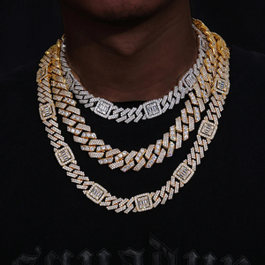 Luxury <b>Iced</b> <b>Out</b> VVS Moissanite Diamond Necklaces Hip Hop IGI Certified RATAN JEWELS S925 Silver Cuban Link <b>Chain</b> for Unisex - Product Image 4