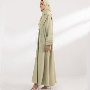 Women Abaya With Stone Work Long Sleeve Muslim Maxi Dress Dubai Style Modest <b>Islamic</b> <b>Clothing</b> Elegant Party Wear Wholesale - Product Image 3
