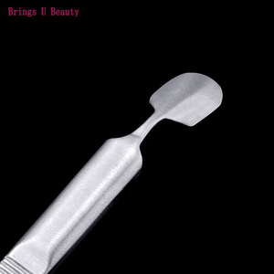 Pousse-cuticules et cuillère à cuticules professionnels en acier inoxydable, nettoyeur d'ongles pour le soin des ongles, outil de manucure et pédicure - Product Image 5
