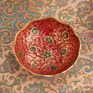 Antique Embossed Brass <b>Cake</b> <b>Stand</b> Decorative Serving <b>Stand</b> Vintage Dessert Display Home Decor Made in India - Product Image 3