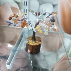 High Quality 60 Chip Multi Gemstone Feng Shui Chakra Healing <b>Tree</b> Pendant New Star Agate Semi-Precious Stone Handmade Home Love - Product Image 5