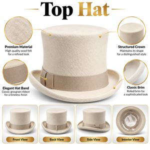 High Quality <b>Top</b> <b>Hat</b> With Premium Material Comfortable Wear Durable Construction Classic Design Lightweight Feel Fashionable - Product Image 6
