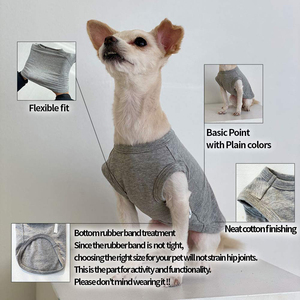 Customized Blank Pet <b>T</b> Shirt Classic Dog Apparel Colorful Puppy Outfits Soft Plain <b>Cat</b> Clothing Lightweight Fashion Outfit - Product Image 4