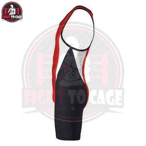 Nuevo Singlet de Lucha Libre, Personalizado con Impresión OEM, Spandex y Poliéster, Ropa de Artes Marciales, Cuello Redondo, Traje Deportivo Elástico y Transpirable - Product Image 3